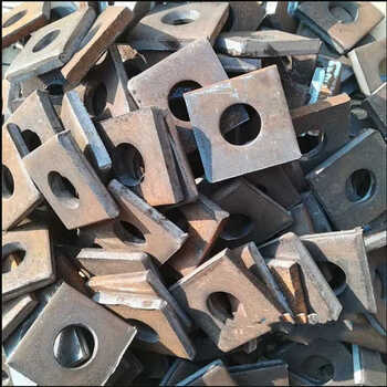 加大加厚方垫片 圆孔正四方形平垫 铁板止水螺杆专用垫片 12*50*5约