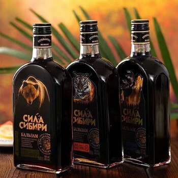 洋酒俄罗斯原装原瓶进口滋补养生酒虎鹿熊配置酒 熊头酒1瓶