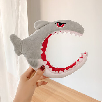 超萌卡通头箍少女防滑碎发可爱搞怪发箍洗脸发带儿童头饰发饰发卡鲨鱼