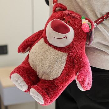 迪士尼草莓熊公仔迪士尼小熊玩偶抱枕毛绒玩具送女孩子520生日礼物