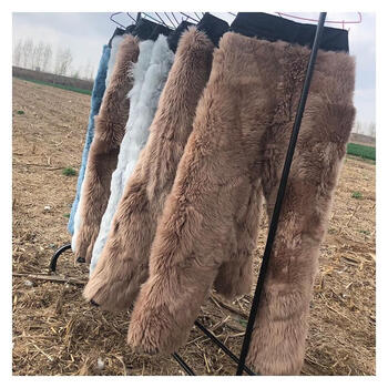 中老年羊皮裤子毛皮一体男裤冬季长毛羊皮裤真皮皮裤羊毛裤男女高腰