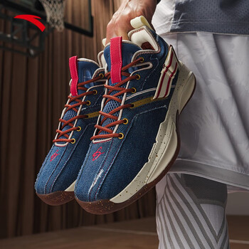 安踏(anta)【海沃德3代】安踏gh3氮科技篮球鞋男低帮实战球鞋 牛仔蓝