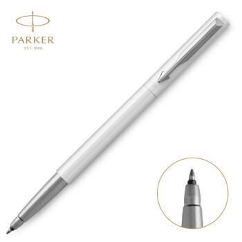 派克（PARKER） 钢笔 学生礼盒套装 商务送礼男女生日毕业礼物礼品文具签字墨水笔七夕礼物 威雅白色胶杆宝珠笔