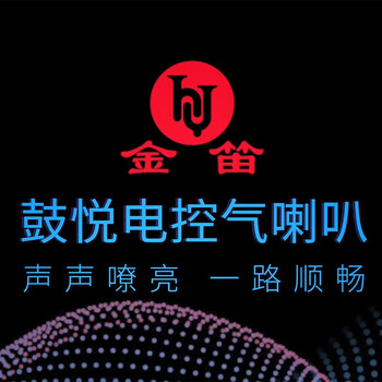 金笛新品鼓悦电控气喇叭货车卡车大巴客车斯堪尼亚双管气喇叭超响悦耳