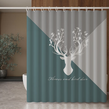 厕所门帘 浴室隔断免打孔浴帘厕所卫生间防霉淋浴防水布洗浴挂帘挡水