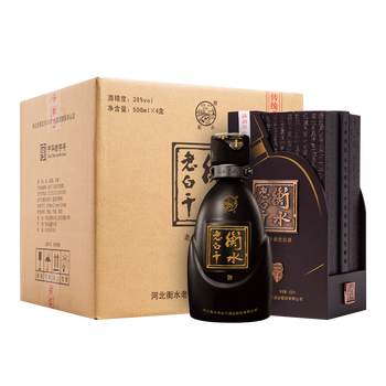 【酒厂授权】衡水老白干 39度 古法三十 500ml*4瓶