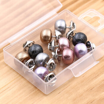 珍珠钉扣衣服领扣防走光纽扣女开衫衬衫装饰扣百搭领针扣子胸针扣