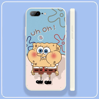 鼓嘴 海绵宝宝-直角边-古董白 iphonese(第三代)