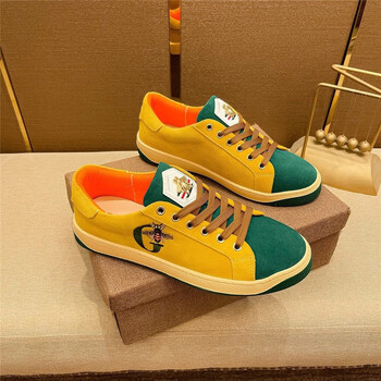 维多利亚欧美风时尚男鞋米老鼠刺绣休闲鞋韩版百搭小蜜蜂板鞋轻奢运动