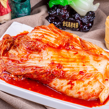 韩式泡菜辣白菜韩国正宗辣白菜延边朝鲜族腌制咸菜下饭菜2斤即食 【4