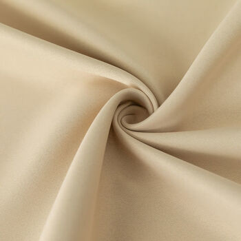 遮光布免打孔窗帘色拼接款简约现代卧室飘窗短帘小窗伸缩杆子米色纯色