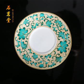 石茗堂景德镇手绘珐琅彩主人杯单杯品茗杯功夫茶杯男女个人专用高端