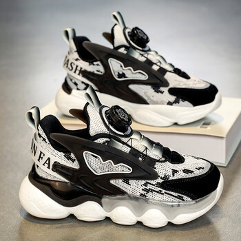 宿颂361官方aj女童鞋运动鞋春季儿童鞋子旋转纽扣老爹鞋中大童nike