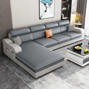 如邑2023新款布艺沙发客厅北欧大小户型简约现代免洗科技布沙发家具