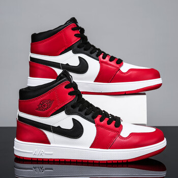 斐瑞塞恩男鞋运动休闲板鞋子官网韩版篮球鞋空军一号高邦dunk 红  