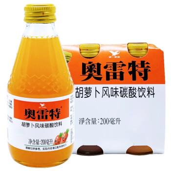 统一奥雷特网红果汁胡萝卜风味汁果味碳酸汽水饮料200ml 6瓶 图片价格品牌报价 京东