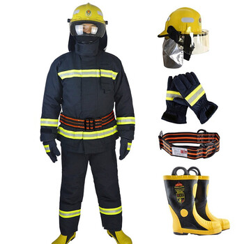 者也14款3c认证消防战斗服套装五件套3xl码185阻燃隔热灭火演习车备