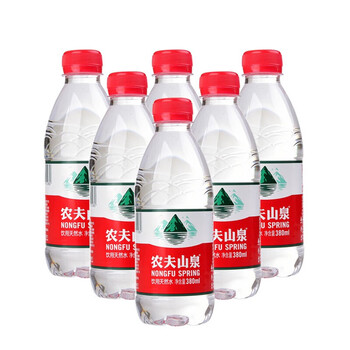 农夫山泉水饮用天然水小瓶 380ml*24瓶380ml*12瓶*2提