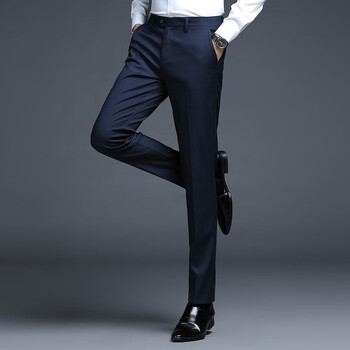 lee cooper 西裤男商务正装裤子坠感休闲西装裤直筒长裤工装西服裤子