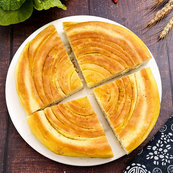 陇禾源陇禾源胡麻油锅盔甘肃地方手工特色面食早餐速食饼面制品袋装