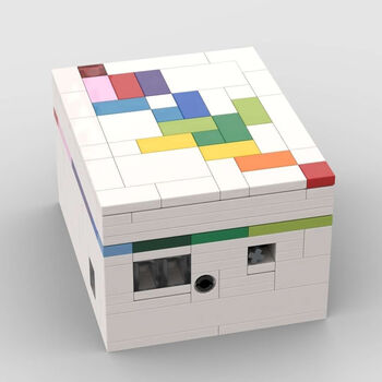 盒puzzle积木鲁班锁解谜盒烧脑玩具 彩虹之路解密盒(纸质说明书 彩