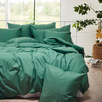 莱克星敦lexington床品纯棉件套条纹舒适四件套府绸常春藤绿色多比