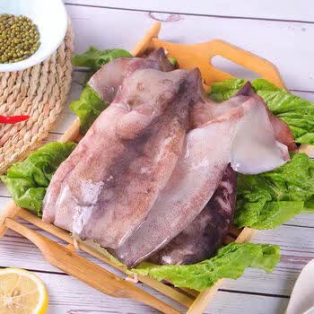 鱿鱼片新鲜去头去内脏整只鱿鱼免清理火锅食材海鲜水产罗菲迪新5斤装