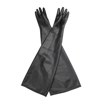 耐酸碱丁基橡胶长臂手套科研电池厂手套操作箱真空厌氧试验箱手套 800