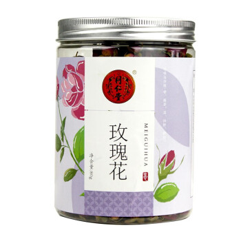 北京同仁堂 玫瑰花  可搭茉莉花枸杞子茶饮泡茶 80g/瓶