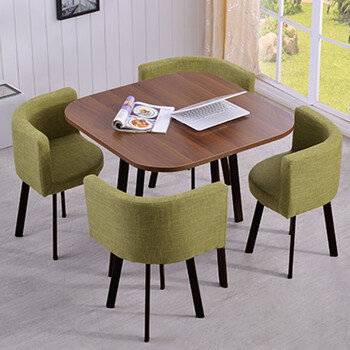 百利办公家具接待洽谈桌椅组合简约小圆桌办公室会议桌店铺会客休息区