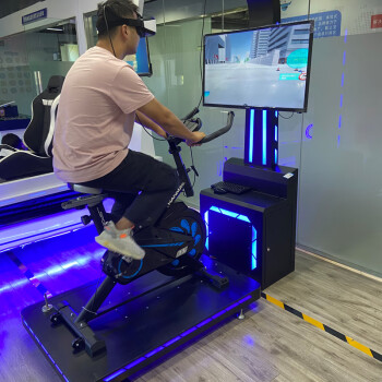 普乐蛙（PLAYWOO）VR自行车骑行安全科普教育体验VR动感单车骑行体验设备