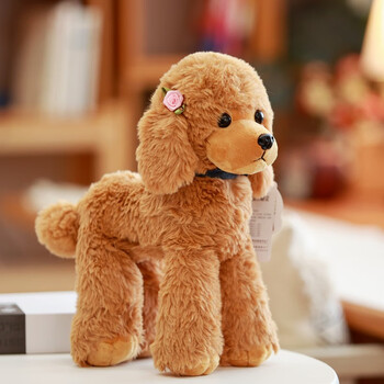 动物玩偶公仔>宠翰>宠翰正版贵宾犬泰迪狗毛绒玩具仿真狗狗公仔布娃娃