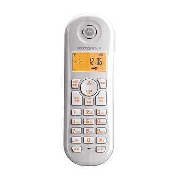 摩托羅拉Motorola數(shù)字無繩電話機無線座機單機大屏幕清晰免提辦公家用C601橙色單無繩