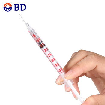 bd舒锐一次性使用无菌胰岛素注射器1ml糖尿病人一次性注射针10支送