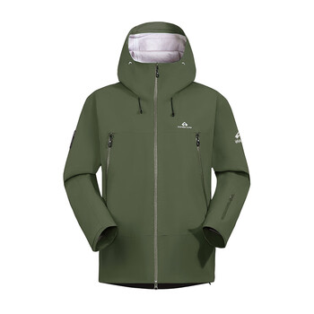 0event全天候硬壳冲锋衣男防水防风外套户外登 军绿色雪裙版 recc0 s