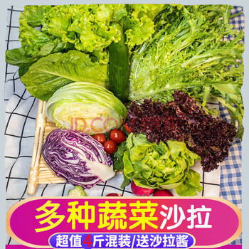 青樱红荔沙拉蔬菜新鲜蔬菜新鲜6种组合装4斤蔬菜沙拉材料6种沙拉蔬菜