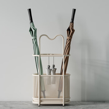 客映上轻奢雨伞收纳架家用门口雨伞架神器网红入户门放伞收纳桶置伞架