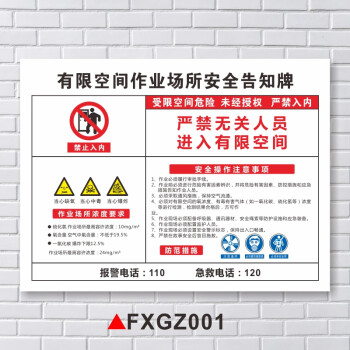 職業病危害告知卡提示標誌標識牌警示貼定製fxgz001pvc塑料板30x40cm