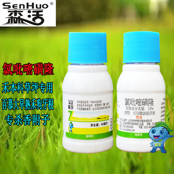 百慕大狗牙根早熟高羊茅禾本科草坪除水花生莎草专用除草剂40ml*2瓶