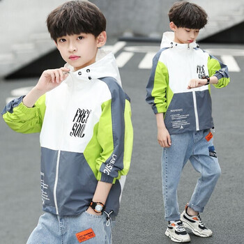 dsie童装男童外套秋装新款4儿童风衣韩版6中大童男孩衣服休闲12男学生