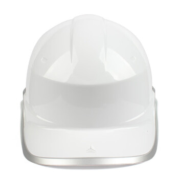代尔塔102018国标加厚白色安全帽工地施工领导国标建筑工程男头盔 白色
