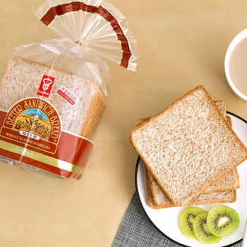 嘉顿面包8片袋嘉顿全麦面包土司片切片面包全麦吐司面包切片三明治全