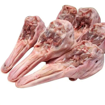 (生鲜)新鲜鸭头带鸭舌生鲜鸭头冷冻鸭下巴鸭下颚鸭货麻辣卤货食菜 4斤