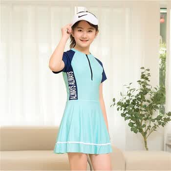 doghc泳衣儿童女孩夏季2023新款速干连体泳装女童中大童游泳套装
