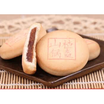 北京三禾稻香村糕点心散装山楂锅盔特产零食小吃蛋糕真空200g山楂锅盔