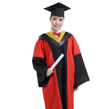 戎誓高端导师服理科毕业礼服大学生硕士博士导师袍