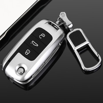 驹傲适用2012款1415年大众辉腾钥匙包扣汽车钥匙保护套铝合金属壳铂金