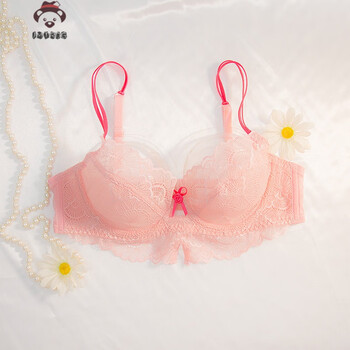 亲肤内衣欲风款大胸显小大码内衣套装少女性感蕾丝文胸诱惑秋冬胸罩大