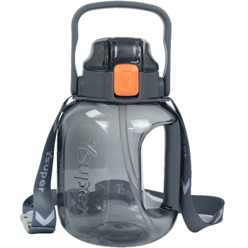 ysuper优尚上品哑铃大肚壶彩虹款大容量tritan材质一盖双饮运动健康