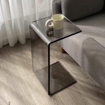 茶几2022款透明亚克力茶几网红客厅家用轻奢沙发边几飘窗桌子束寻